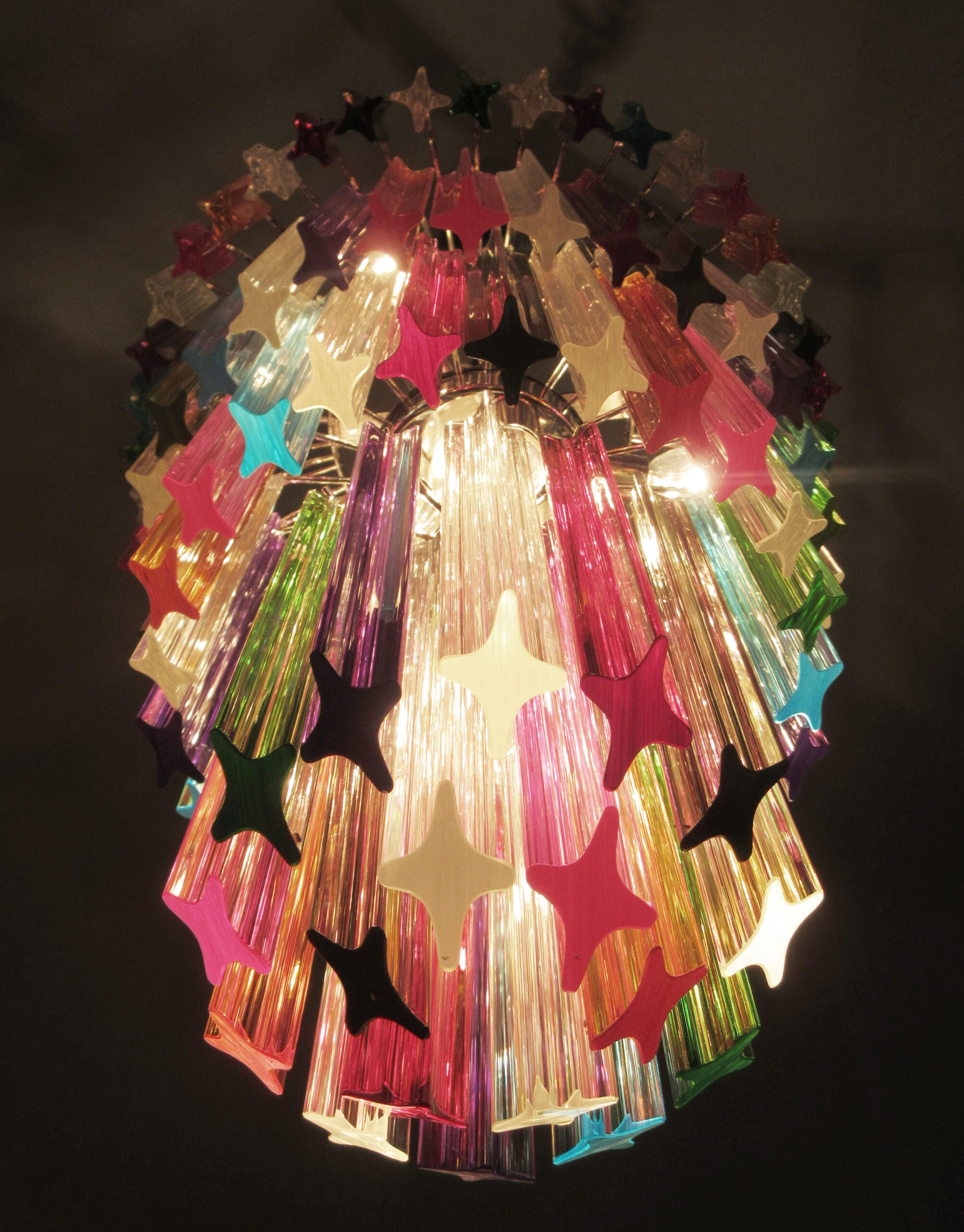 Murano Kronleuchter – 111 Mehrfarbiges Prismenglas – Detail 4 – Murano Classics