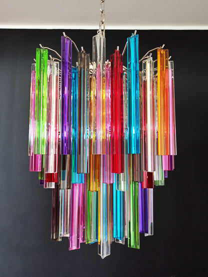 Murano Chandelier | 107 Multicolored Prism Glasses