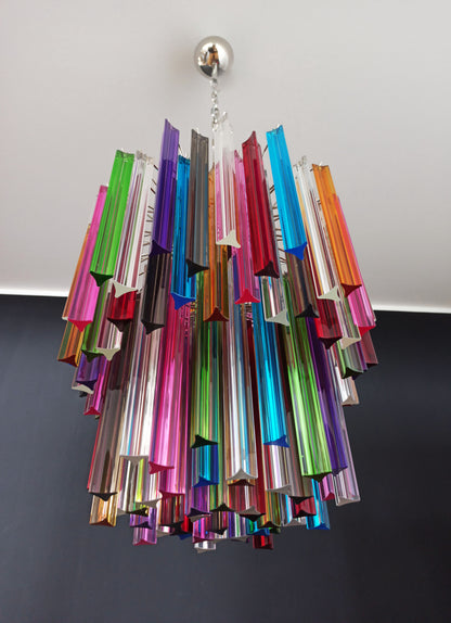 Murano Chandelier | 107 Multicolored Prism Glasses