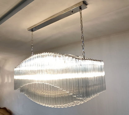 Murano Chandelier | 292 Clear Prism glass