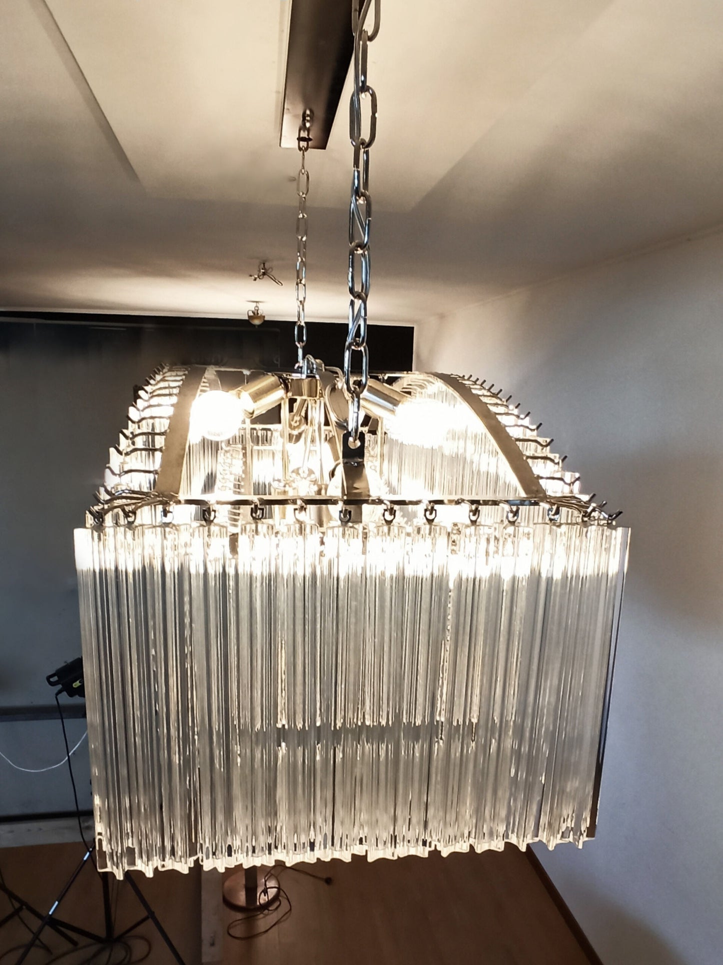 Murano Chandelier | 292 Clear Prism glass