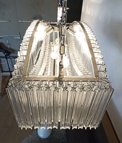 Murano Chandelier | 292 Clear Prism glass