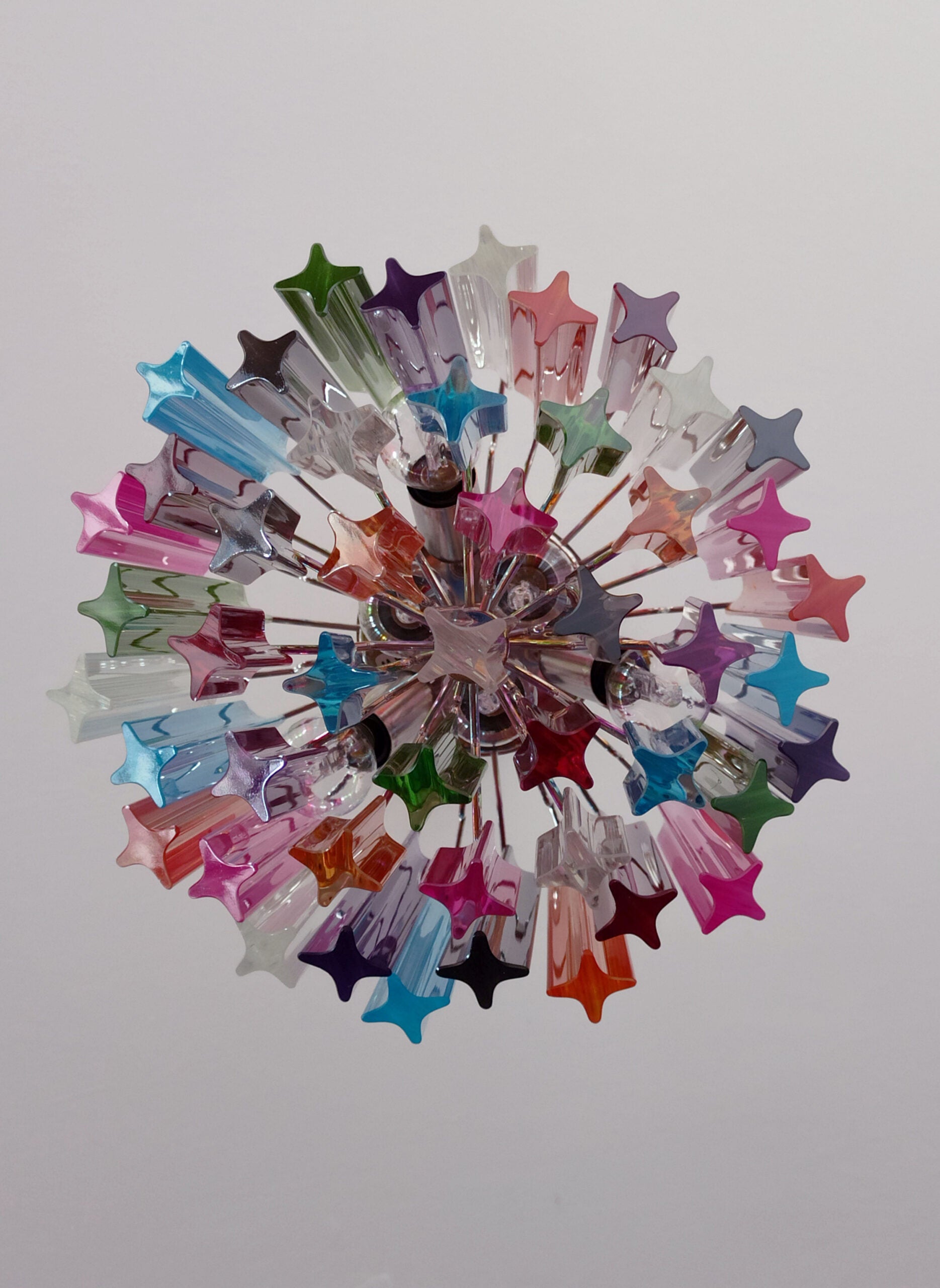 Murano Chandelier | 47 Multicoloured Prism Glass