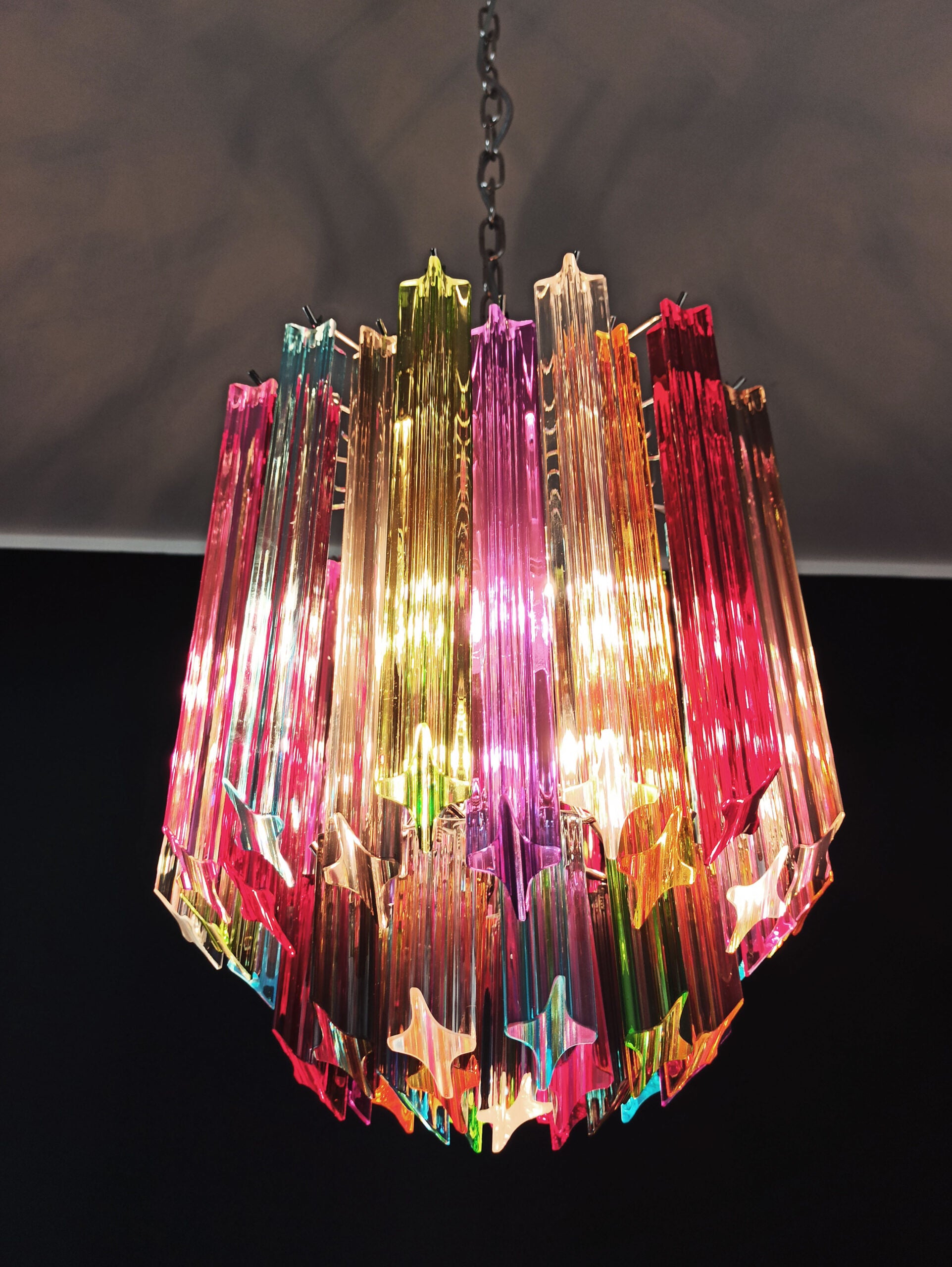 Murano Chandelier | 47 Multicoloured Prism Glass