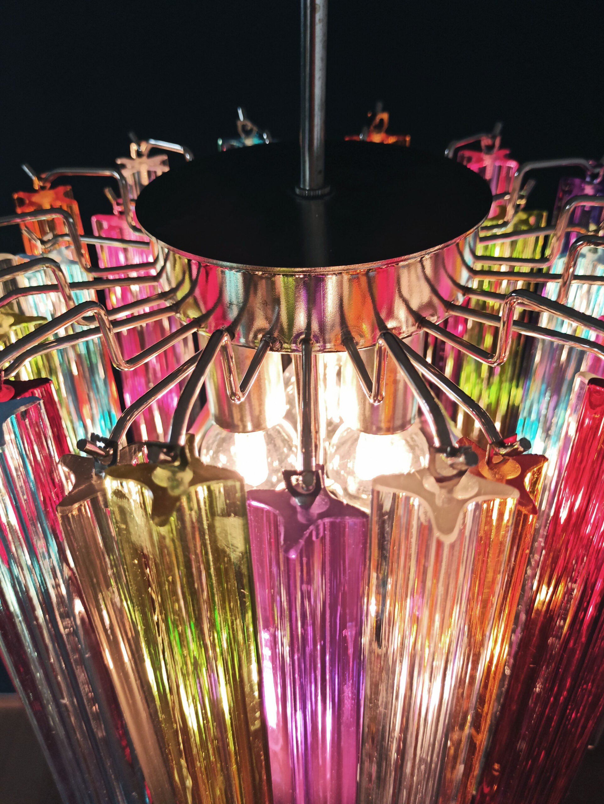 Murano Chandelier | 47 Multicoloured Prism Glass