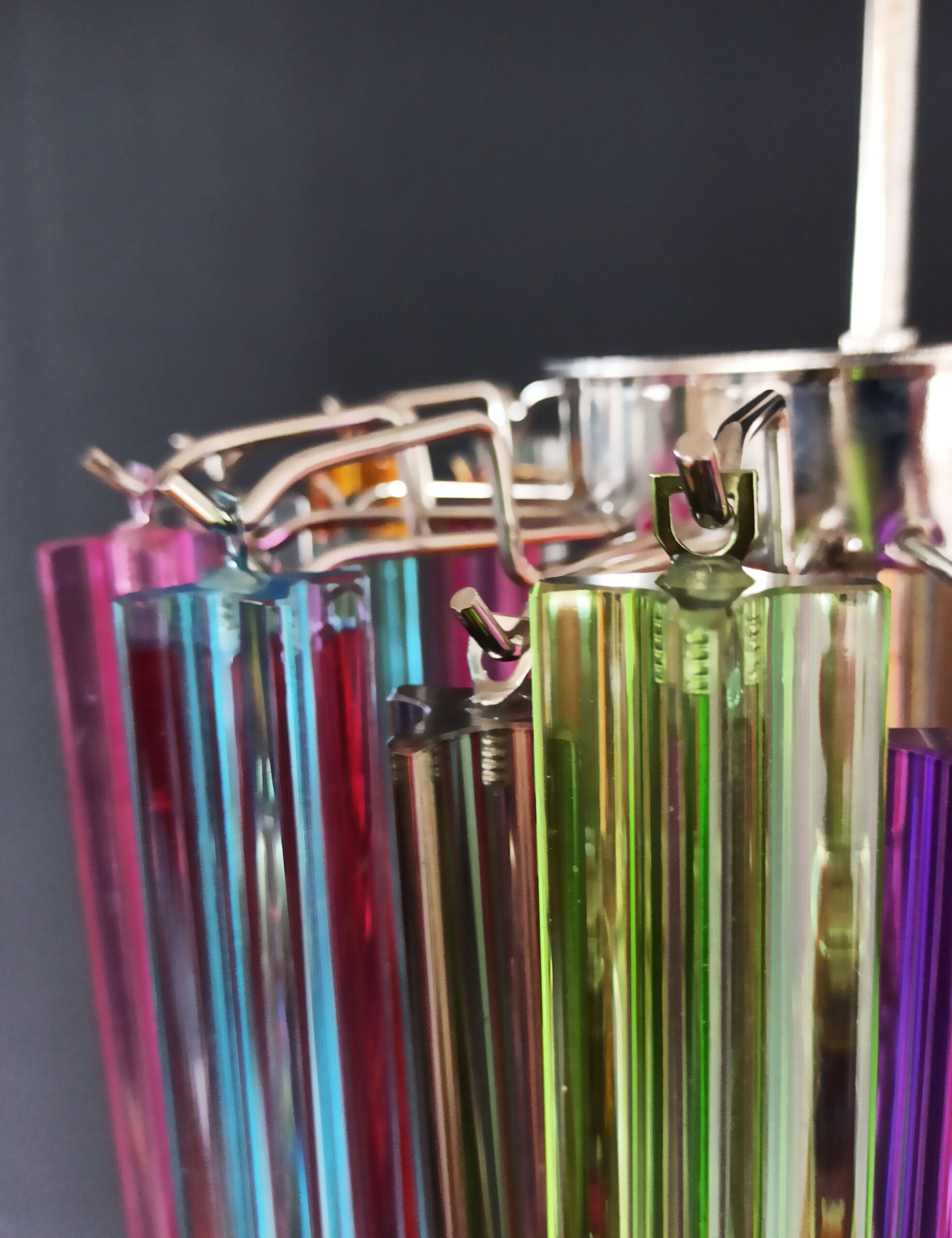 Murano Chandelier | 47 Multicoloured Prism Glass