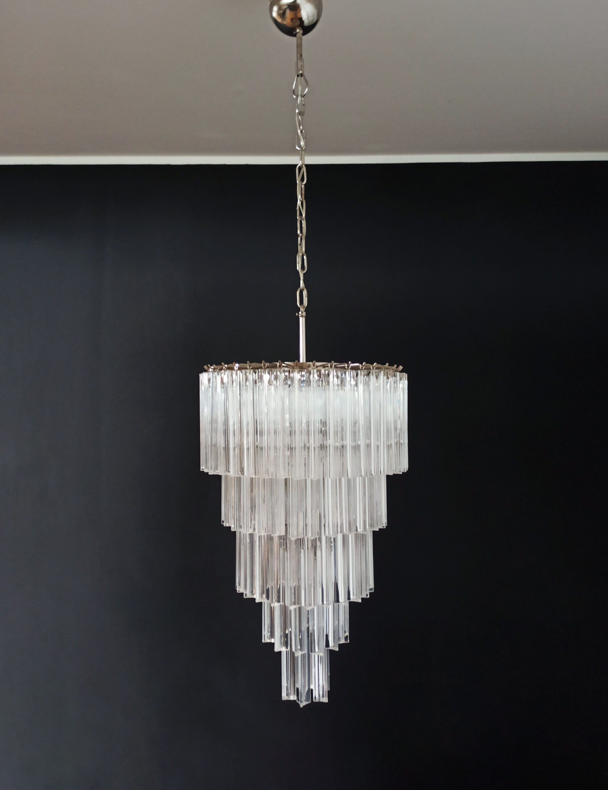 Lampadario Murano – 111 Vetri a Prismi Trasparenti – dettaglio 6 – Murano Classics