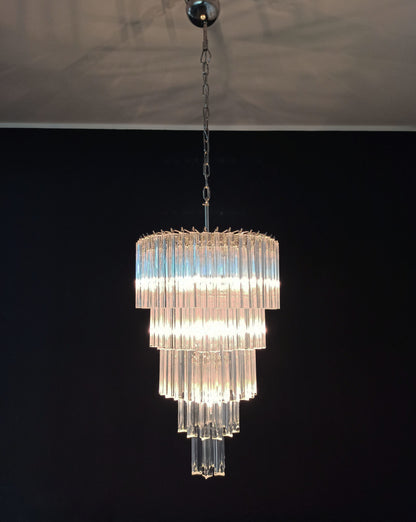 Murano Chandelier | 111 Clear Prism glass