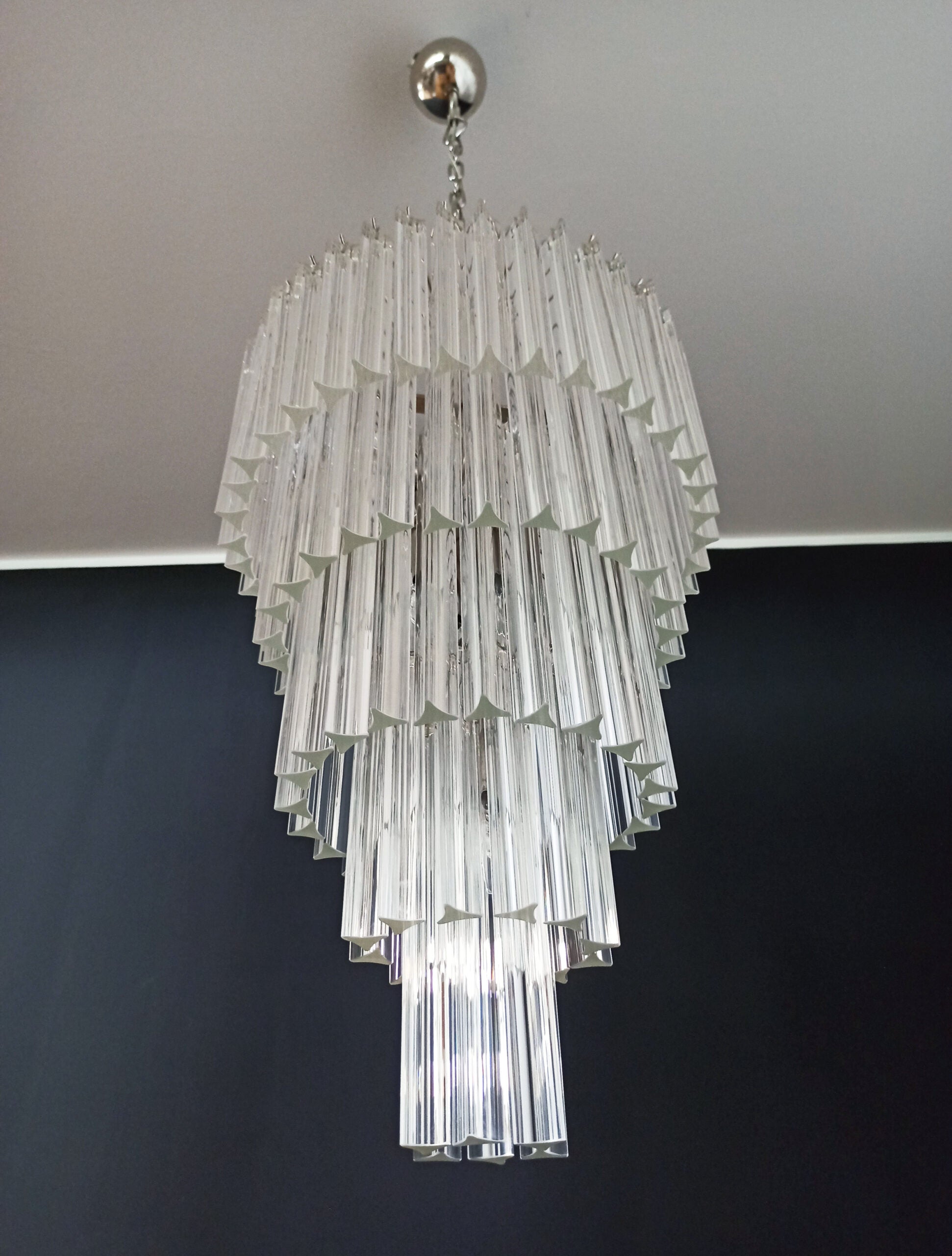 Lampadario Murano – 111 Vetri a Prismi Trasparenti – dettaglio 5 – Murano Classics