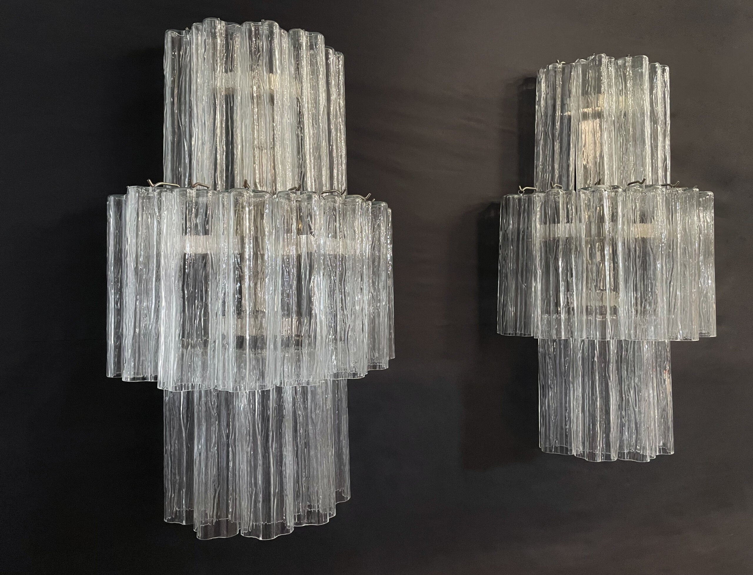 Murano Wandlamp – 18 Helder Prismaglas – Set van 2 – detail 5 – Murano Classics