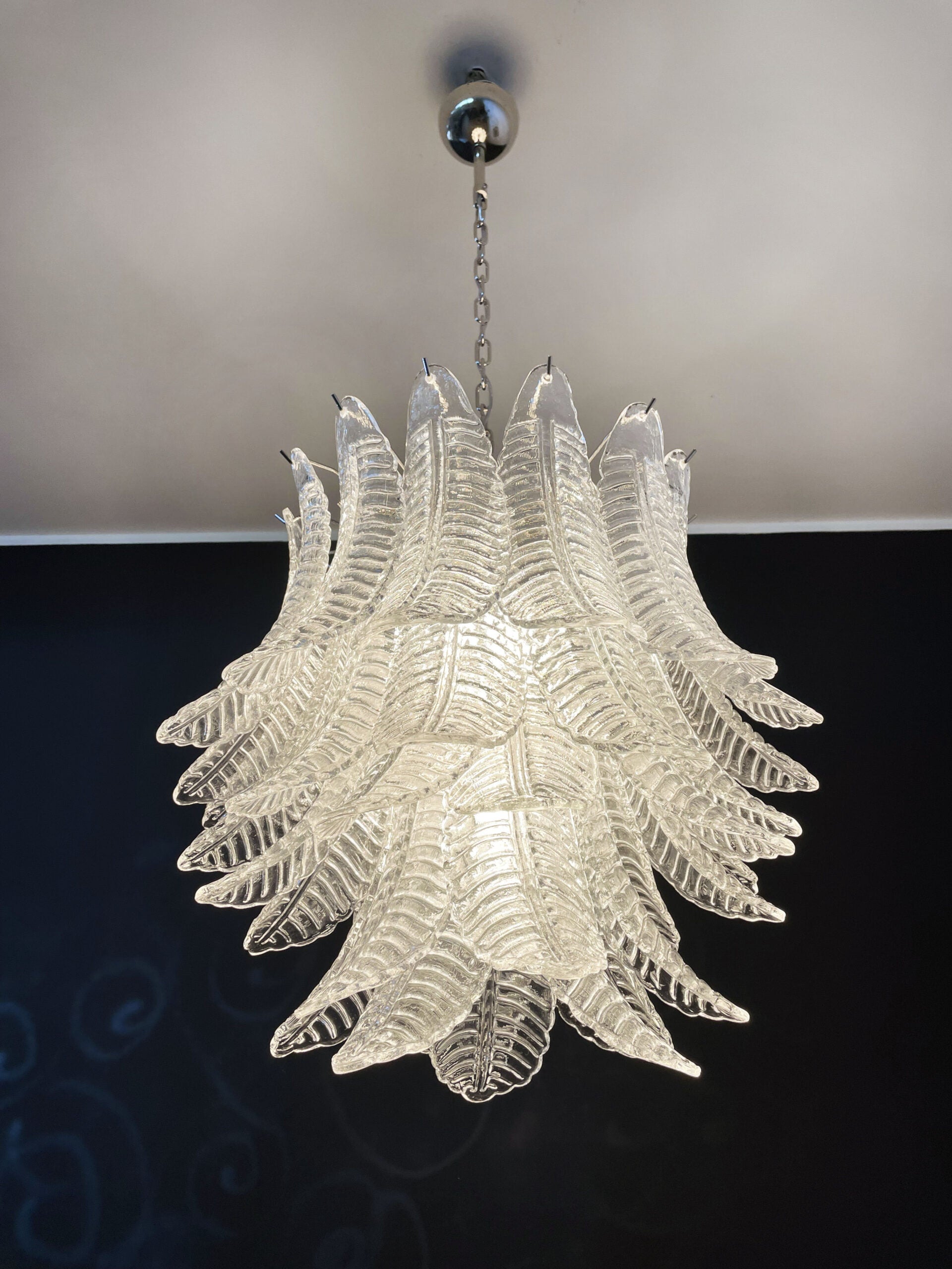 Murano Lysekrone | 41 Klare Felciglass