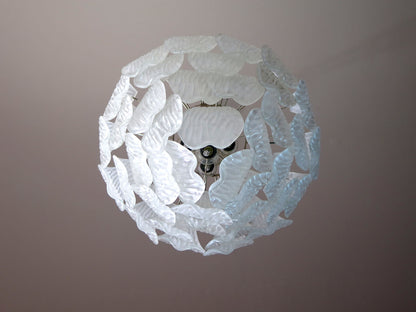 Murano Lysekrone | 41 Klare Konglebladglass