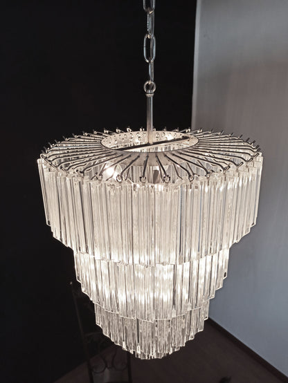 Murano Chandelier | 112 Clear Prism glass