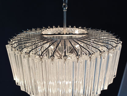 Murano Chandelier | 112 Clear Prism glass