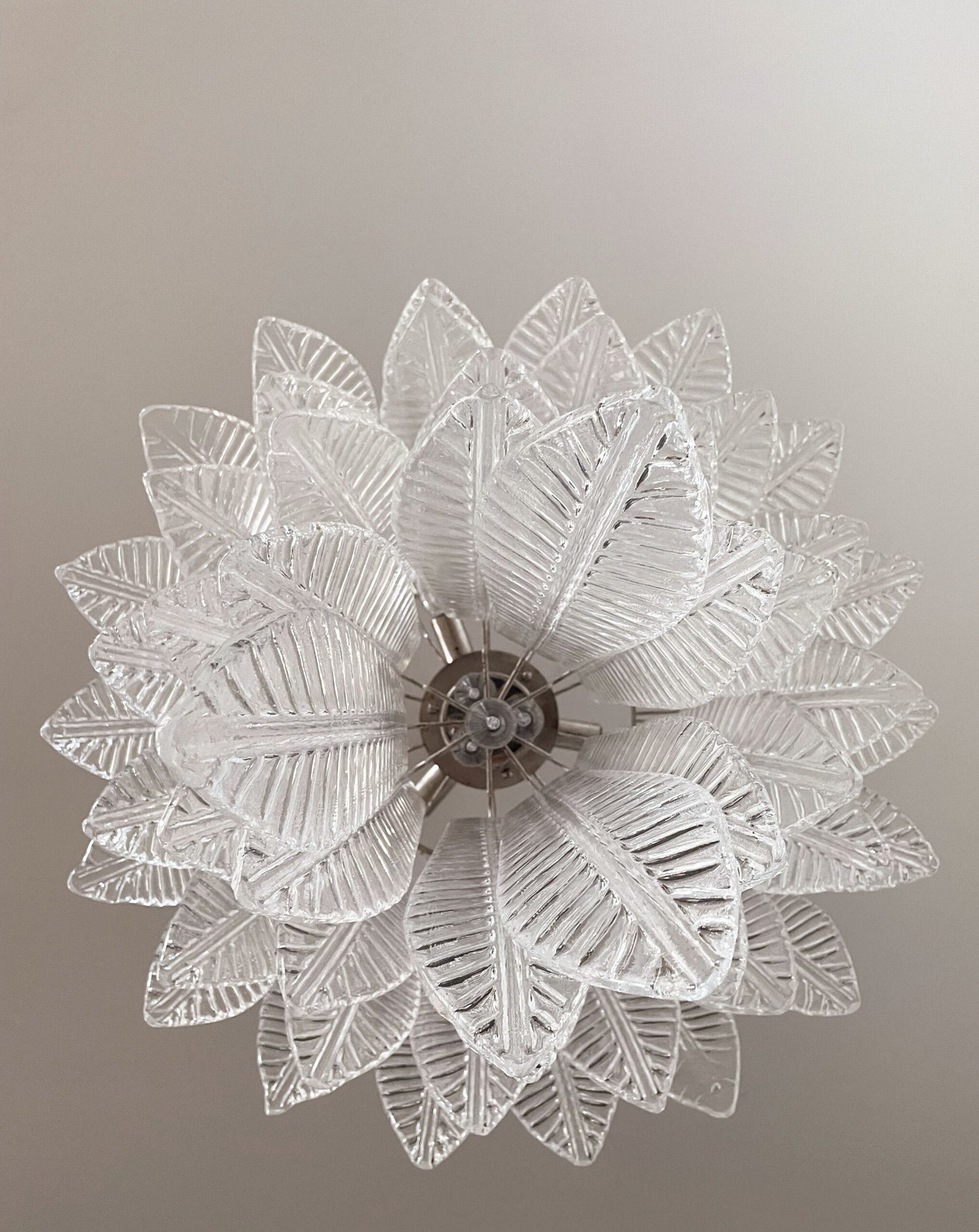 Murano Lysekrone | 52 Klare Felciglass