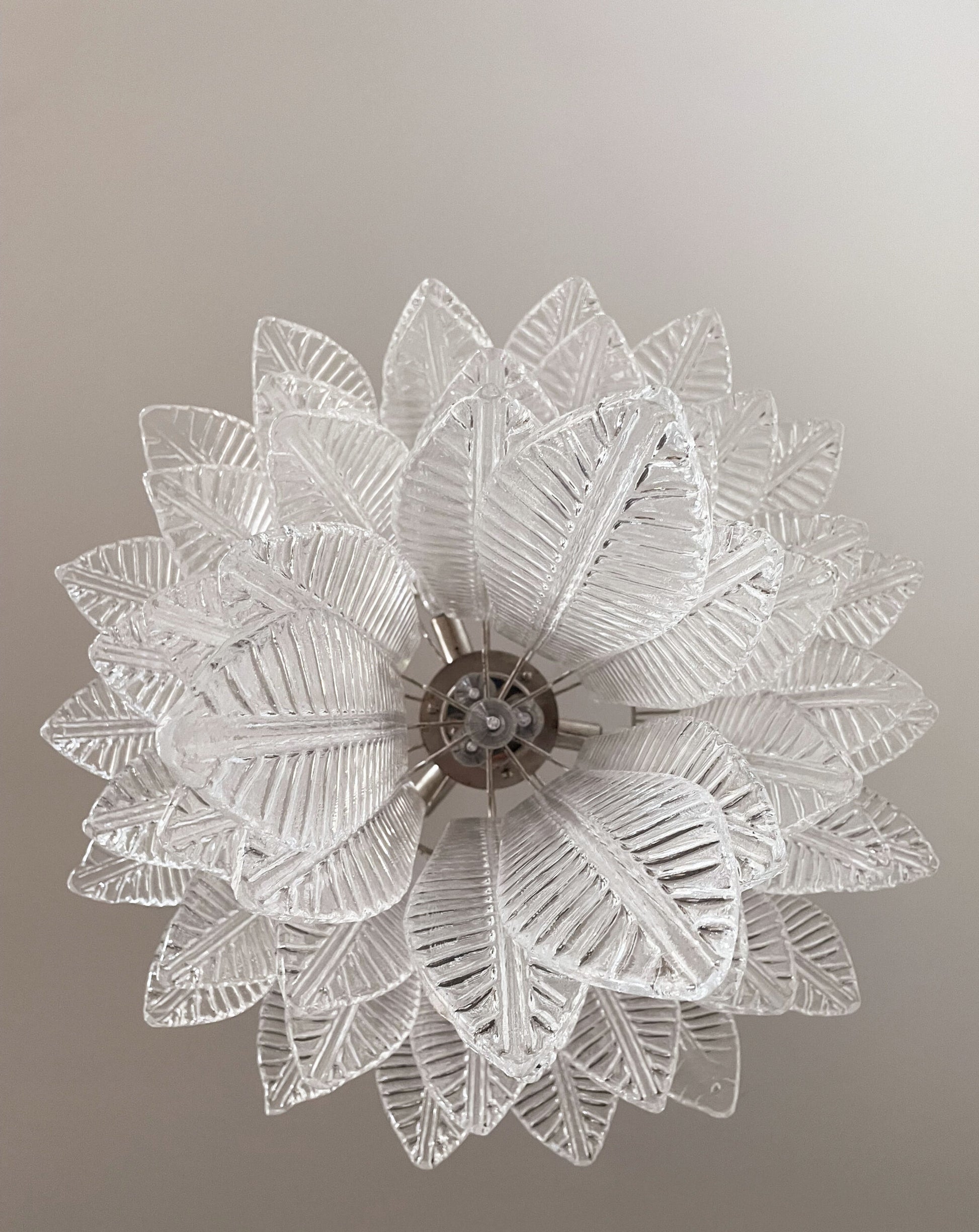 Murano Lysekrone | 52 Klare Felciglass