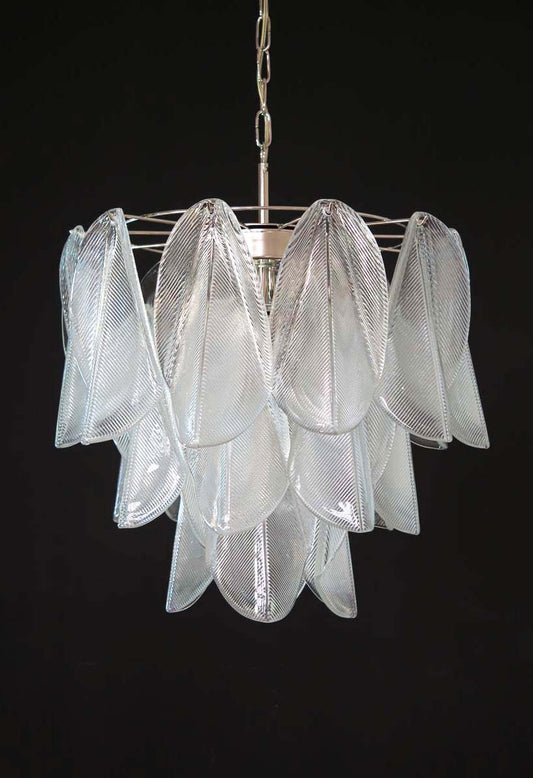 Murano Lysekrone | 23 Klare Rondiniglass