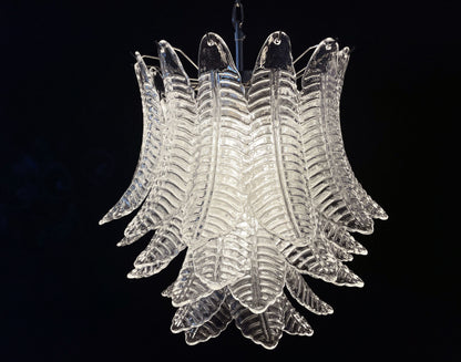 Murano Lysekrone | 41 Klare Felciglass