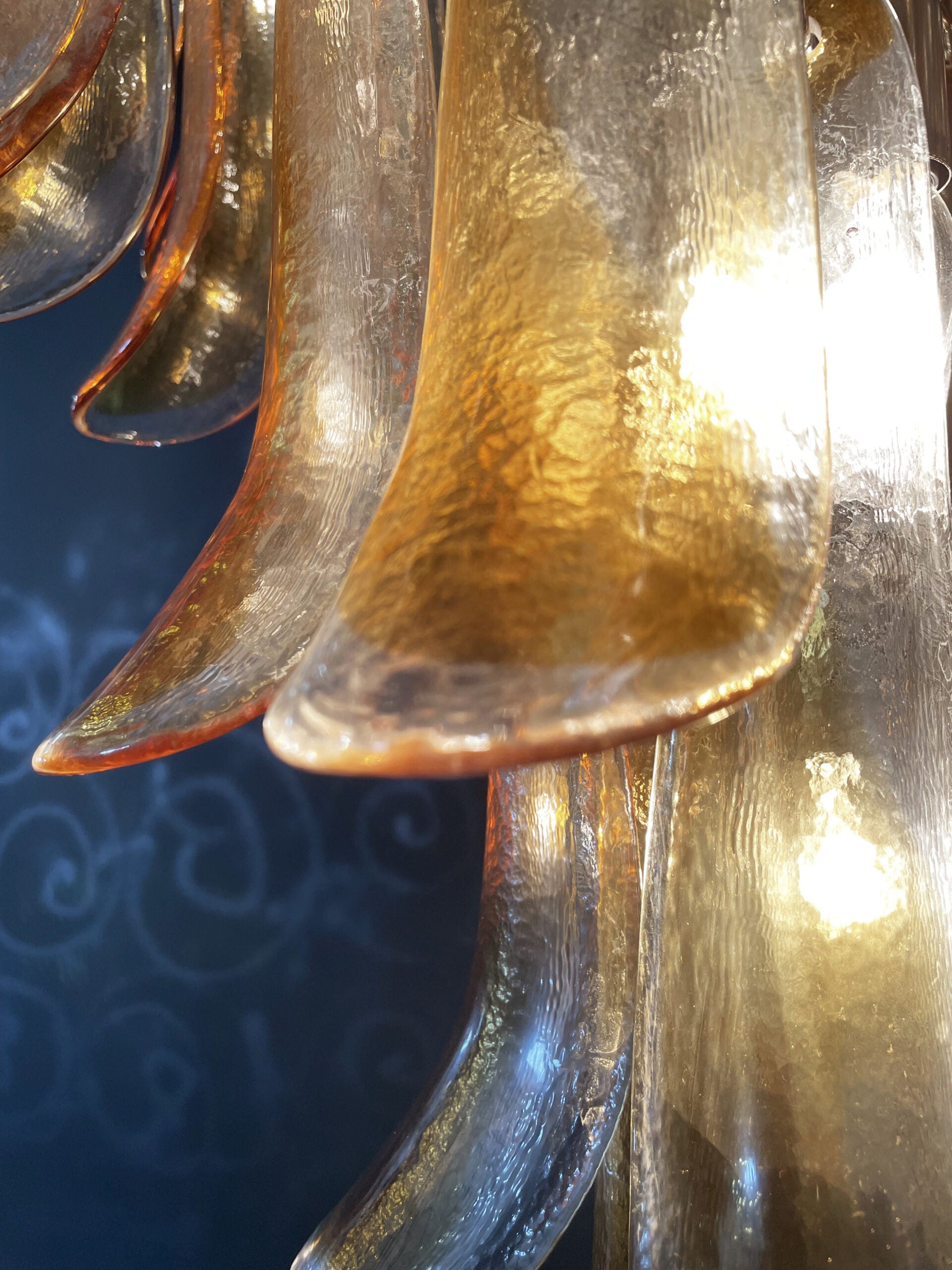 Murano Chandelier – 52 Yellow Petal Glass – detail 5 – Murano Classics