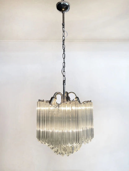 Murano Chandelier | 60 Clear Prism glasses