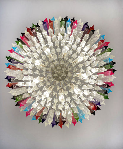 Murano Chandelier | 265 Multicolored Prism Glasses