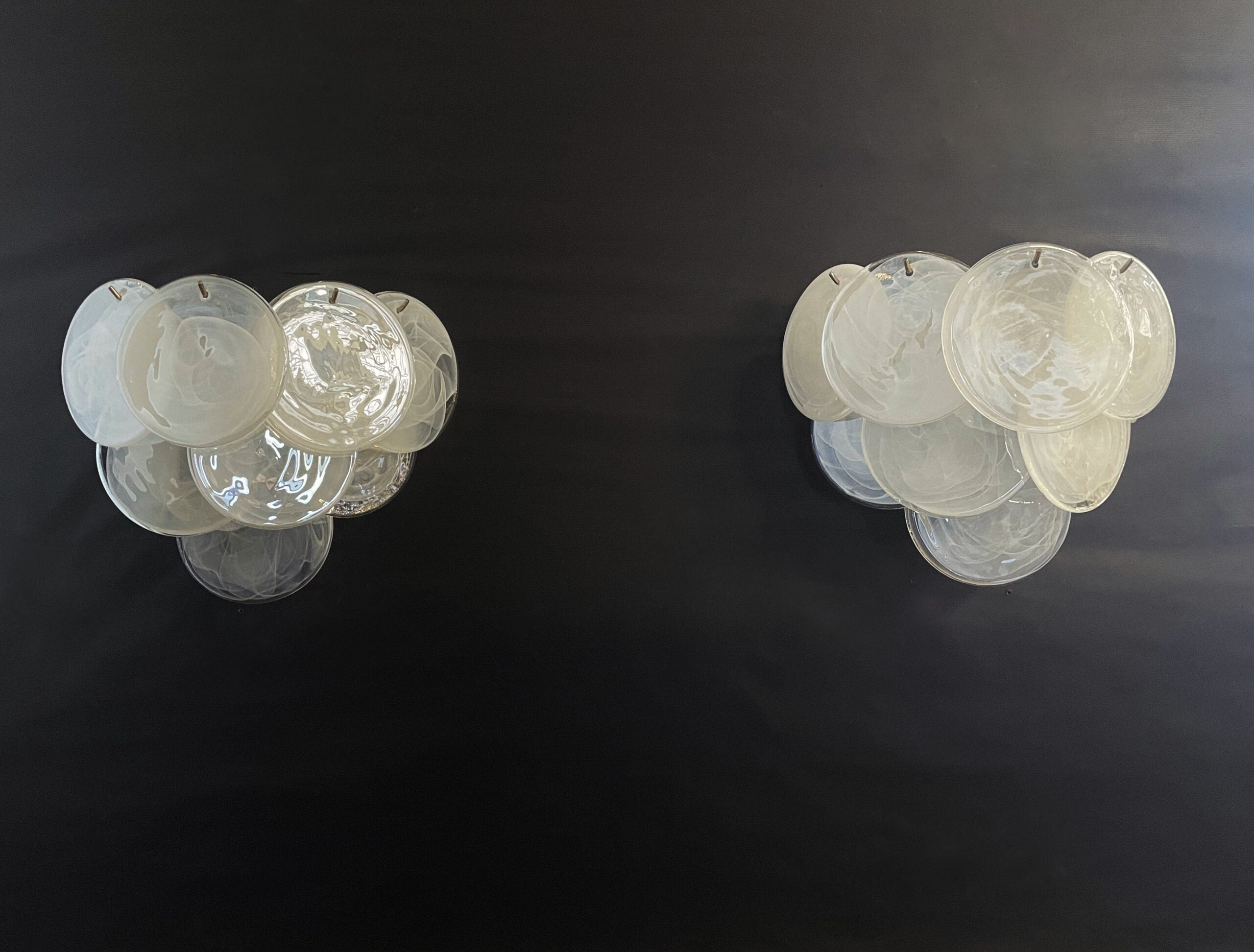 Murano Wall Lamp – 10 Alabaster White Disc Glass – Set of 2 – detail 8 – Murano Classics
