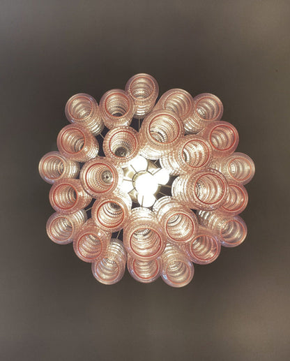 Murano Chandelier | 26 Pink Glass Tube