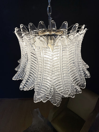 Murano Lysekrone | 41 Klare Felciglass