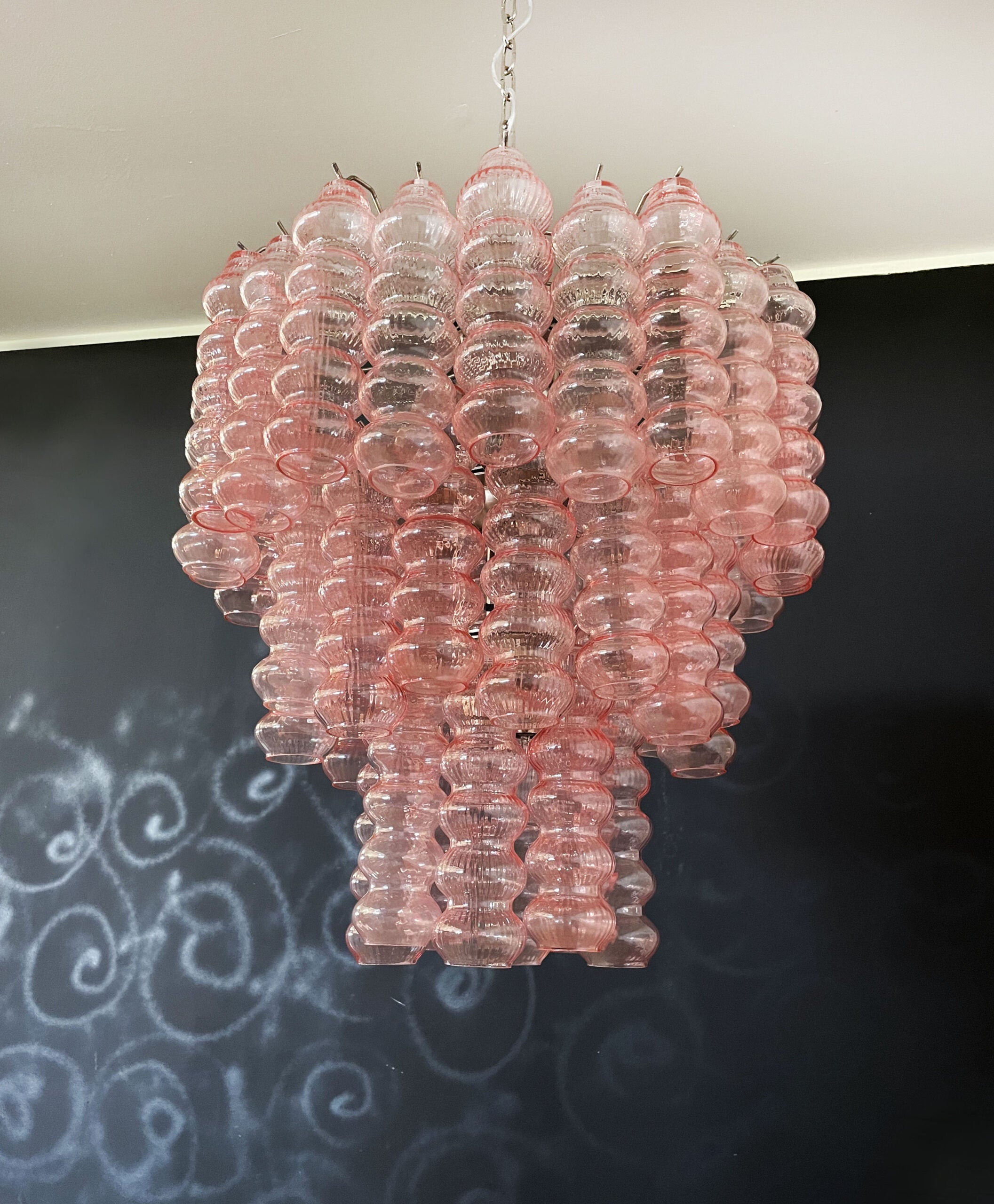 Murano Kronleuchter – 48 Rosa Röhrglas – Detail 8 – Murano Classics