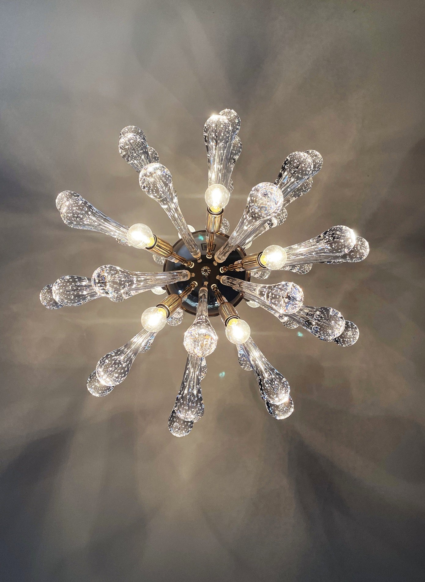 Murano Chandelier – 50 Clear Sputnik – detail 4 – Murano Classics