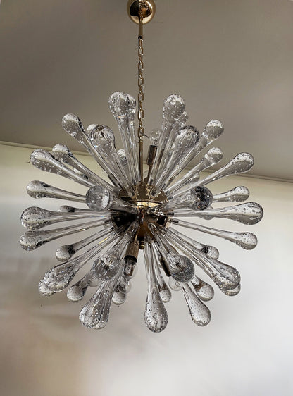 Murano Lysekrone | 50 Klare Sputnik