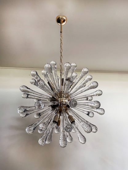 Murano Lysekrone | 50 Klare Sputnik