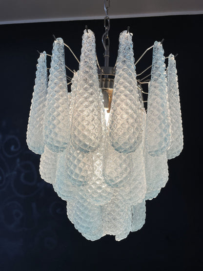 Murano Chandelier | 41 Blue Dropper