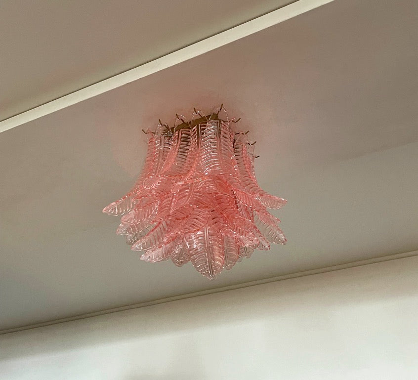 Murano Lysekrone | 32 Rosa Felciglass