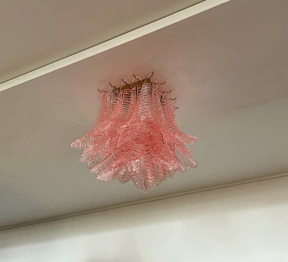 Murano Lysekrone | 32 Rosa Felciglass