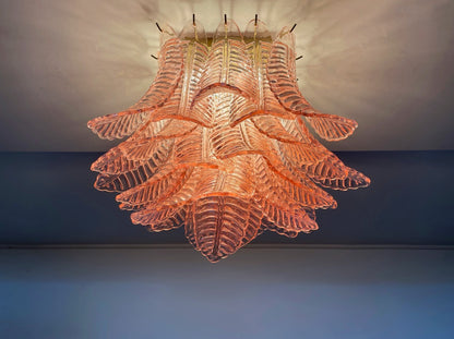 Murano Lysekrone | 32 Rosa Felciglass