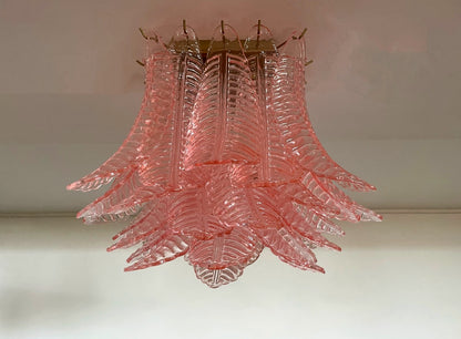 Murano Lysekrone | 32 Rosa Felciglass