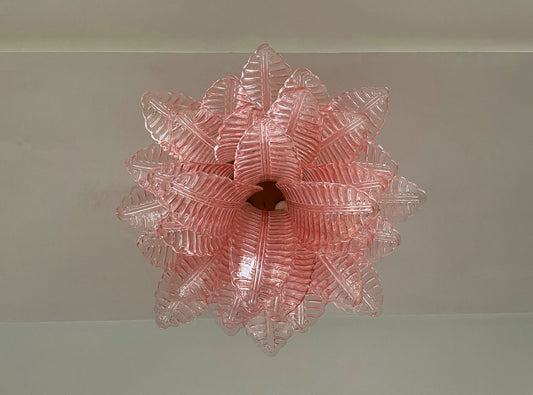 Murano Lysekrone | 32 Rosa Felciglass