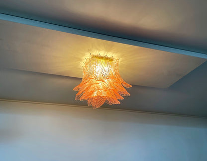 Murano Lysekrone | 32 Rosa Felciglass