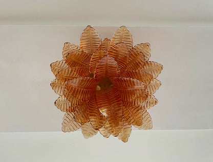 Murano Lysekrone | 32 Gule Felciglass