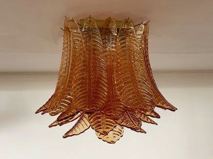 Murano Lysekrone | 32 Gule Felciglass