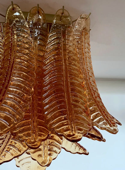 Murano Lysekrone | 32 Gule Felciglass