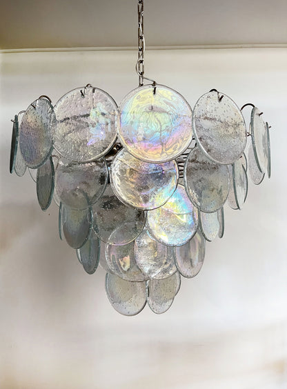 Murano Lysekrone | 57 Irisklare Glassdisker