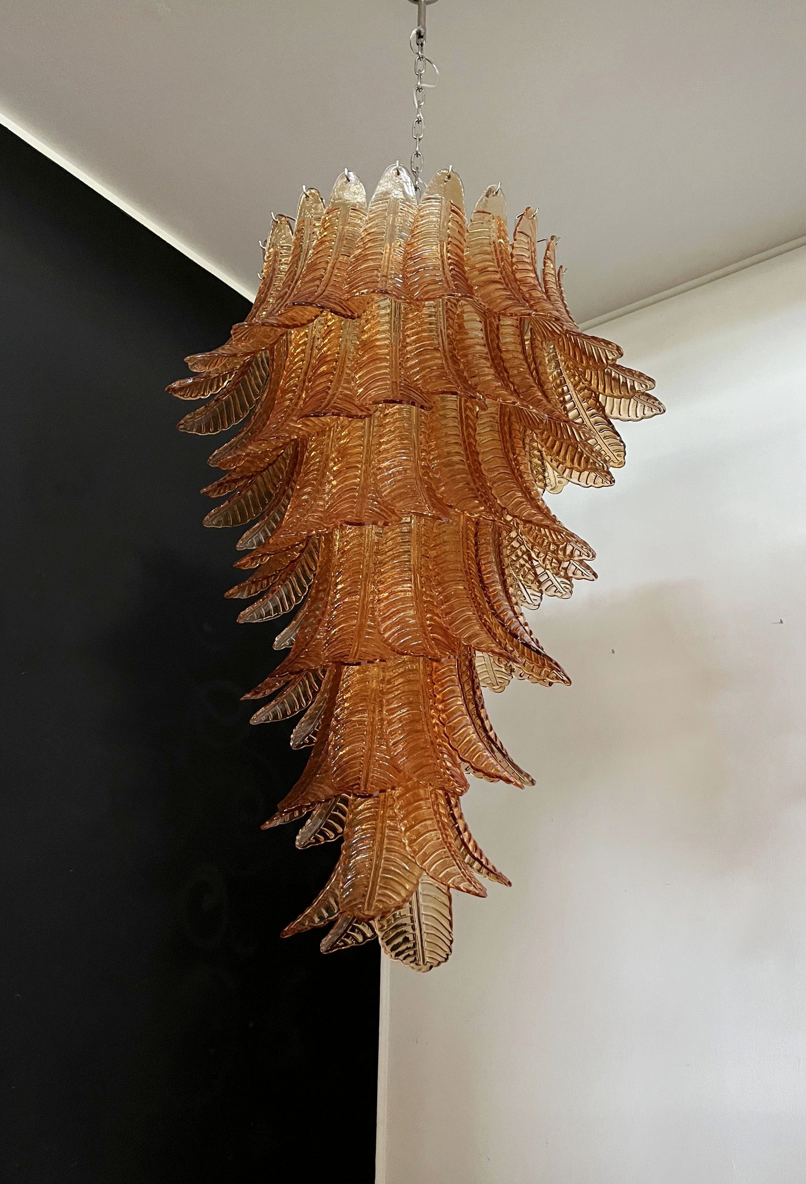 Murano Kroonluchter – 83 Gele Felciglazen – detail 9 – Murano Classics