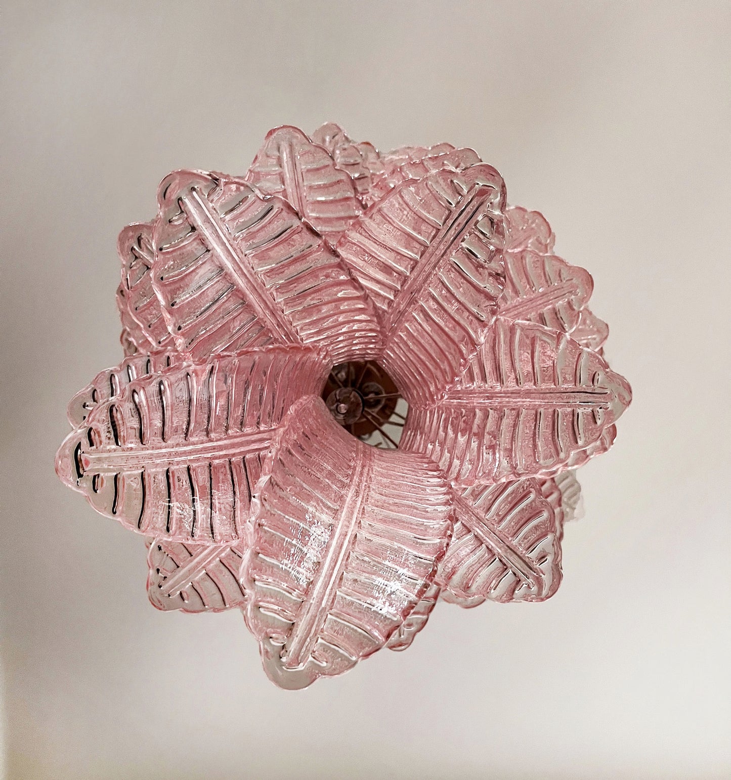 Murano Lysekrone | 83 Rosa Felciglass
