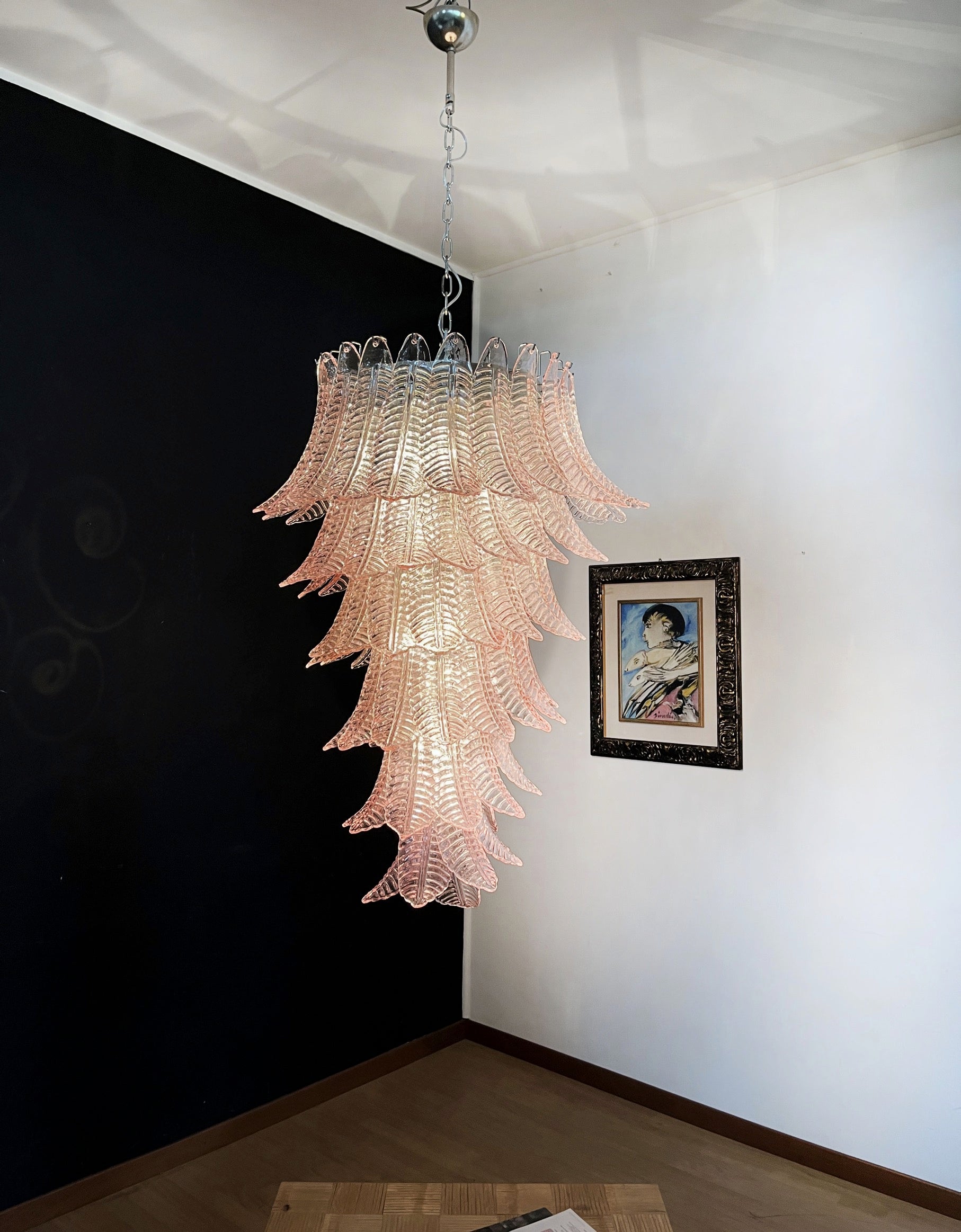 Murano Lysekrone | 83 Rosa Felciglass