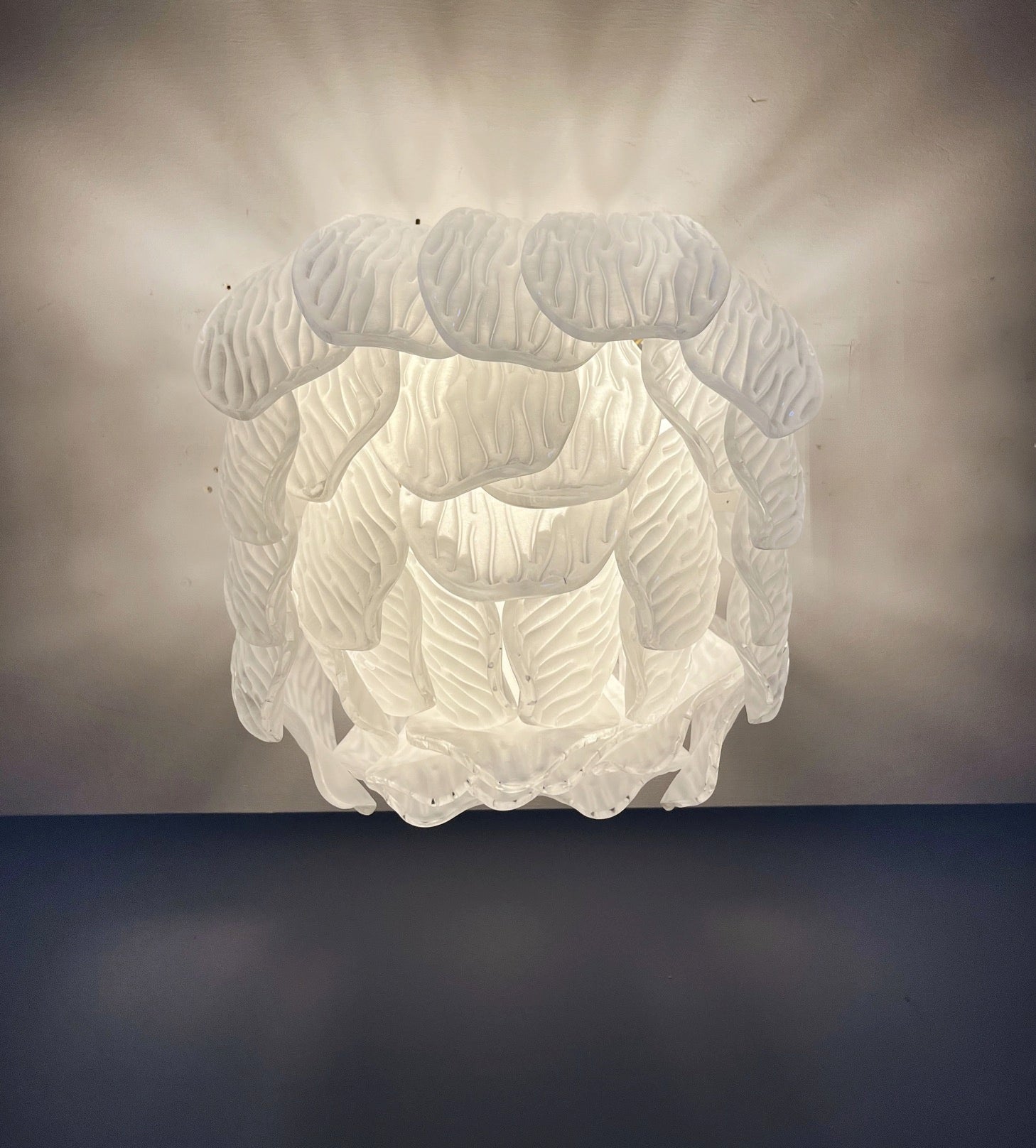 Murano Chandelier – 32 Yellow Petal Glass – detail 11 – Murano Classics