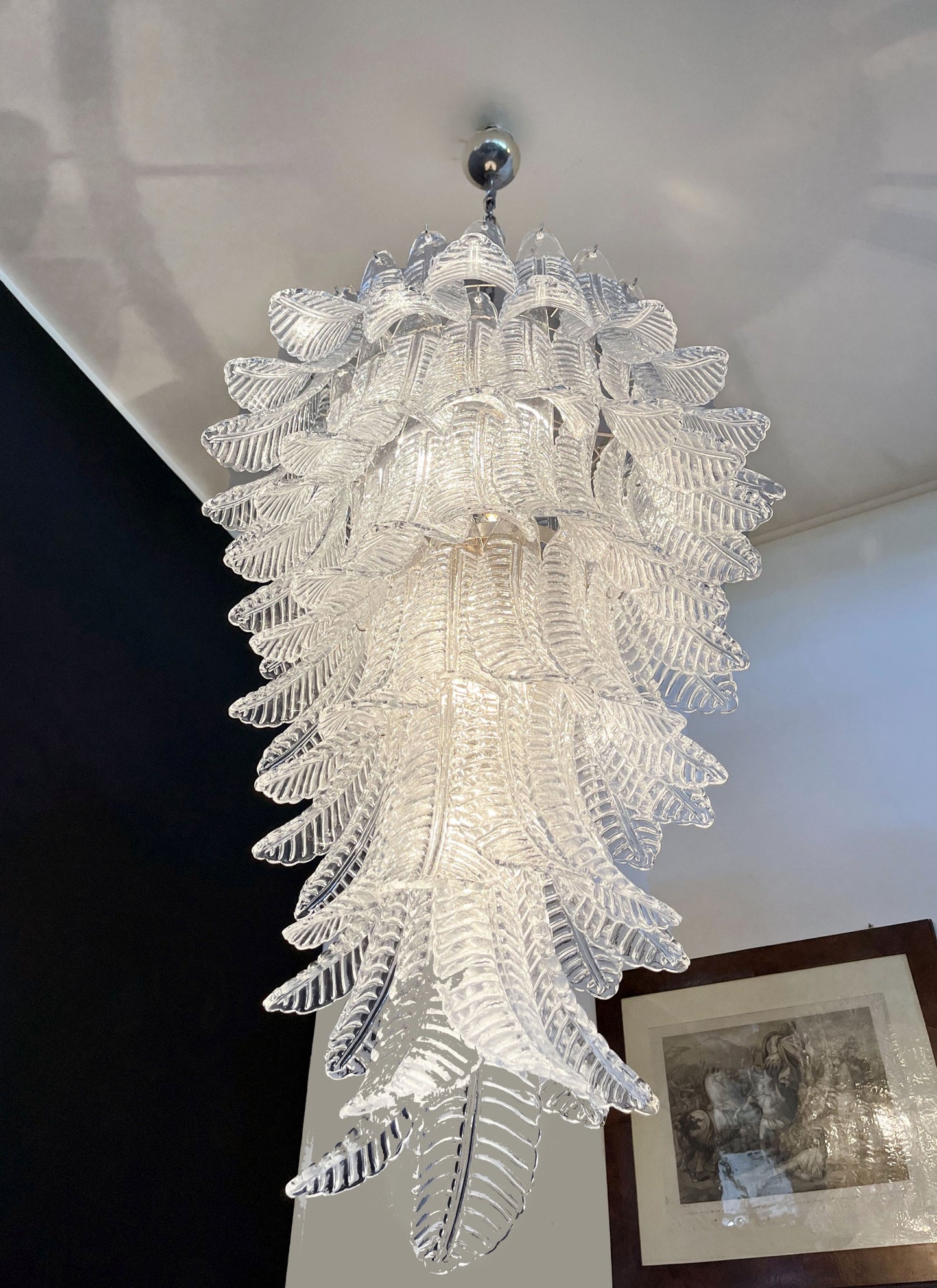 Murano Lysekrone | 83 Klare Felciglass