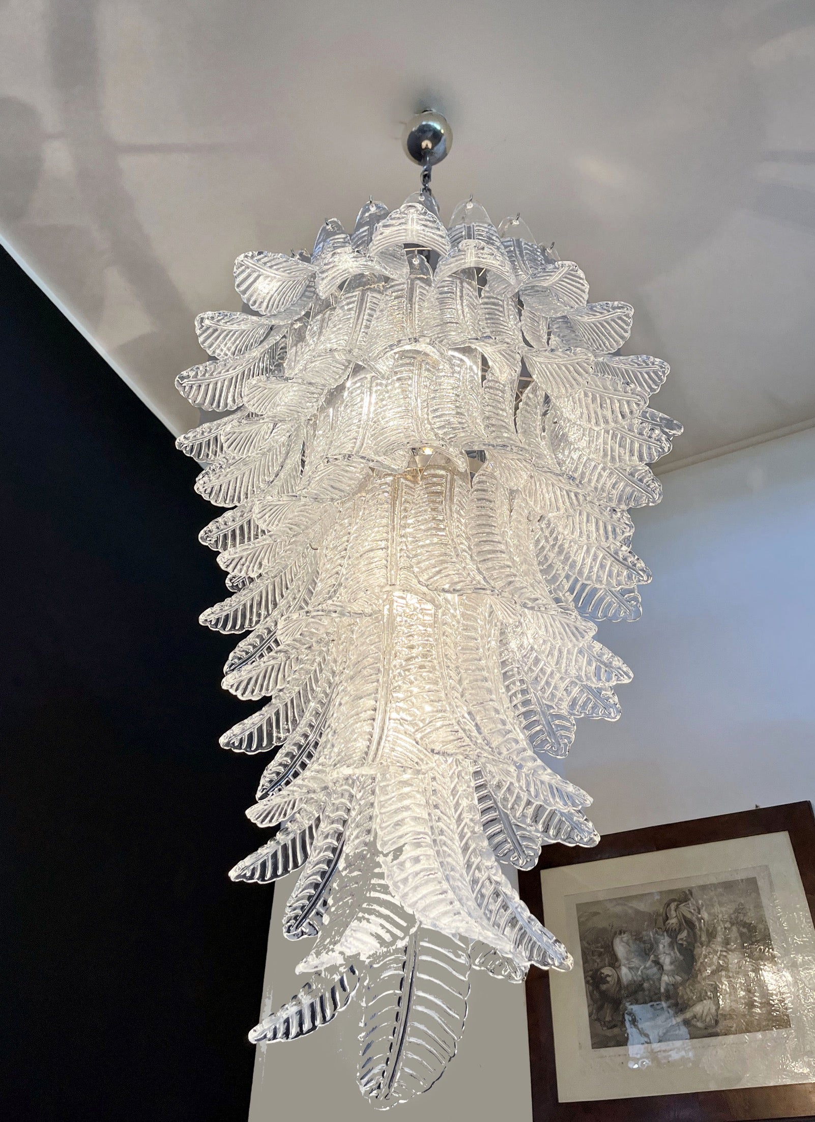 Murano Lysekrone | 83 Klare Felciglass