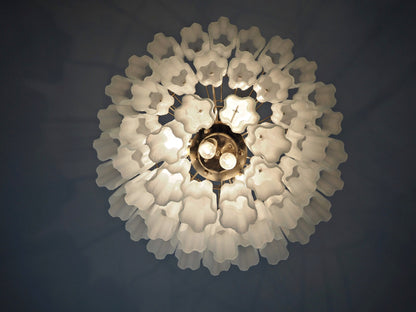 Murano Chandelier | 48 Matt white Glass tubes